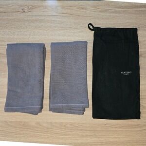 Matteo Pillowcases Queen Gray 100% Linen Set Luxury Bedding quiet luxury